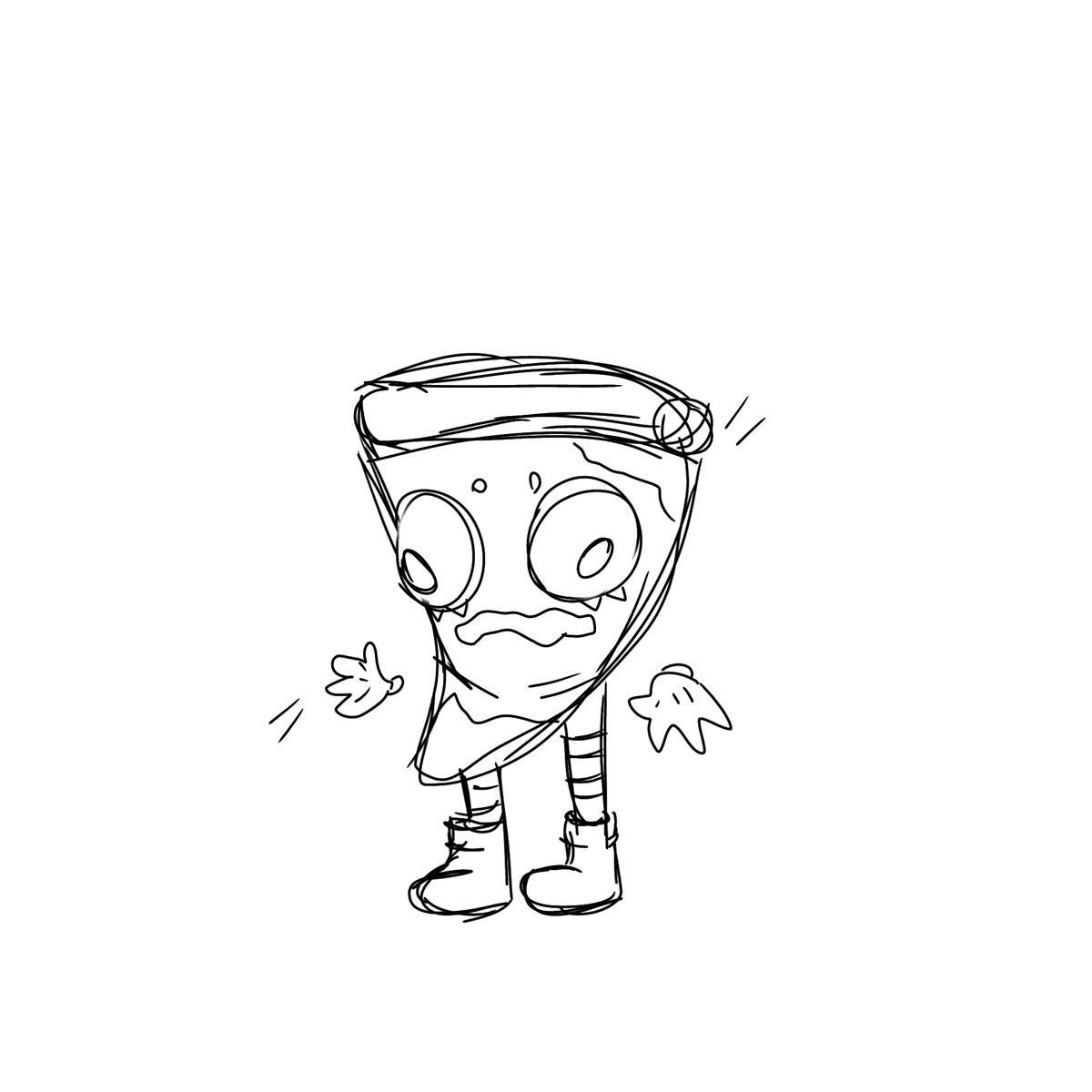 pizzoee's tweet photo. BONUS: some previous concepts I did. 
1) drawing in 2d to have at least a reference

2) first model I did (kinda sucks)

3) a lil WIP of the final result

4) final result 

By the way, I personally drew the hands because idrk how to in 3D

#oc #tadc #3dsculpt #pizza #tadcsona https://t.co/fPw7oyvVT7