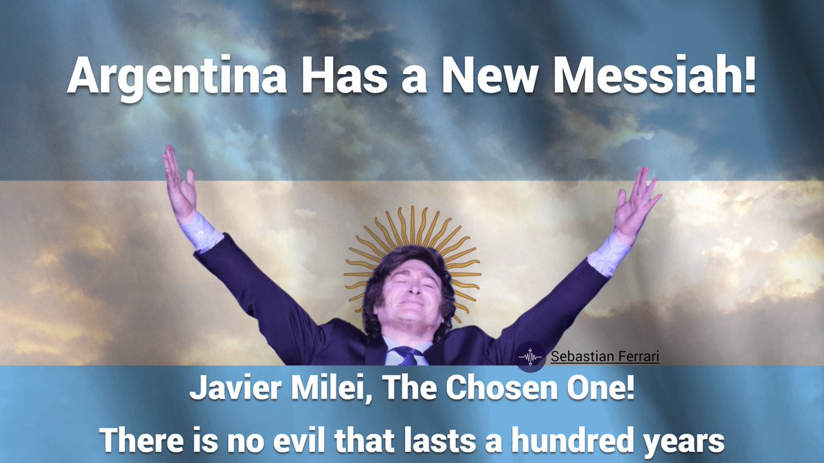 MarketsRadio's tweet photo. #ARGENTINA

WITH MORE THAN 75% OF THE VOTES LOADED INTO THE SYSTEM, JAVIER MILEI @JMILEI IS POISED TO WIN THE PRESIDENTIAL ELECTION AND BE THE FIRST LIBERTARIAN PRESIDENT IN ARGENTINA #MILEI #Elections2023 https://t.co/CcyWXp9Cf2