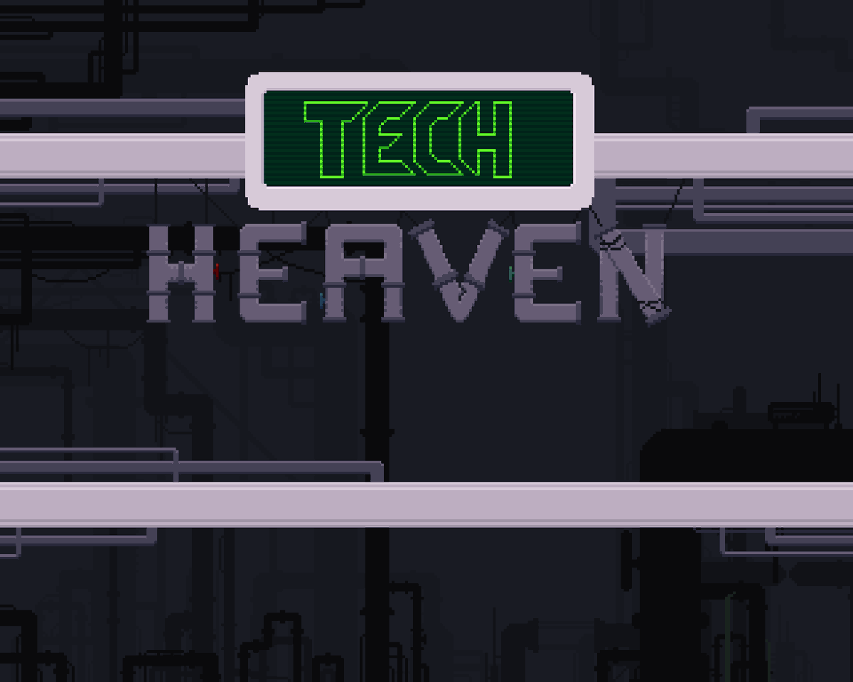 Bitowsky1's tweet photo. It's been over the year since the release of Tech Heaven.

It isn't a super advanced game, but it's an awesome souvenir from the game development adventure.

Thank you once again @volcanojungle and @typicyl for the collaboration. The game wouldn't look the same without your help! https://t.co/EoXudSshnz