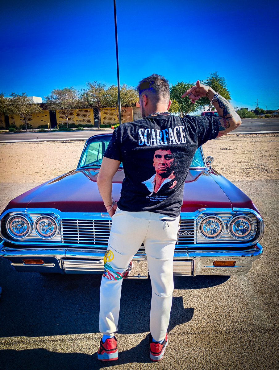 MichArellano01's tweet photo. Ve como Scarface por lo que te pertenece... El mundo chico! Y lo que hay en él 🌎💵

#fyp #viral #coches #cars #autos #evento #expo #scarface #tonymontana #caracortada #tunning https://t.co/c5SpmXxdGK
