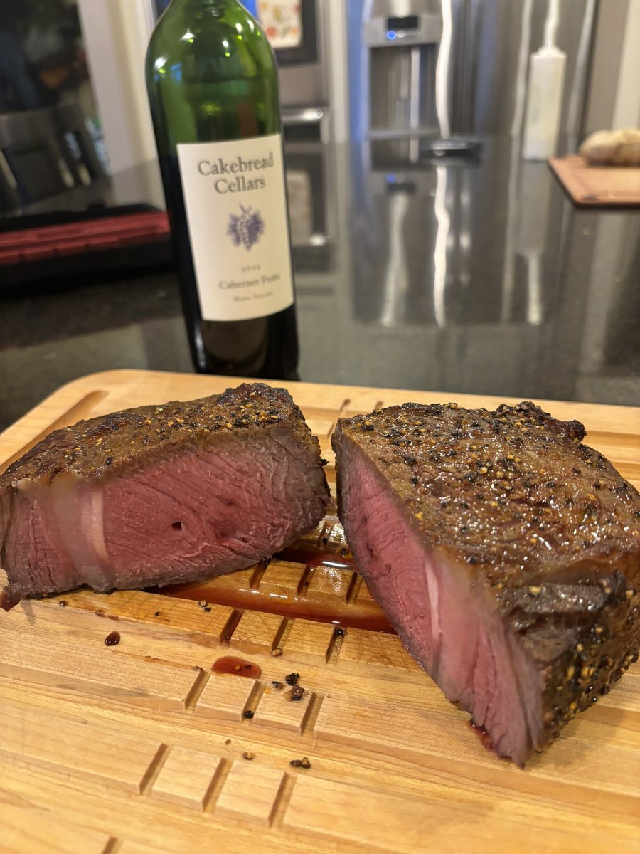 bryankading's tweet photo. Follow up on my Birthday “steak.”  @wjwheeler54 @Ford_Nick @CakebreadWines https://t.co/azU67oL6si
