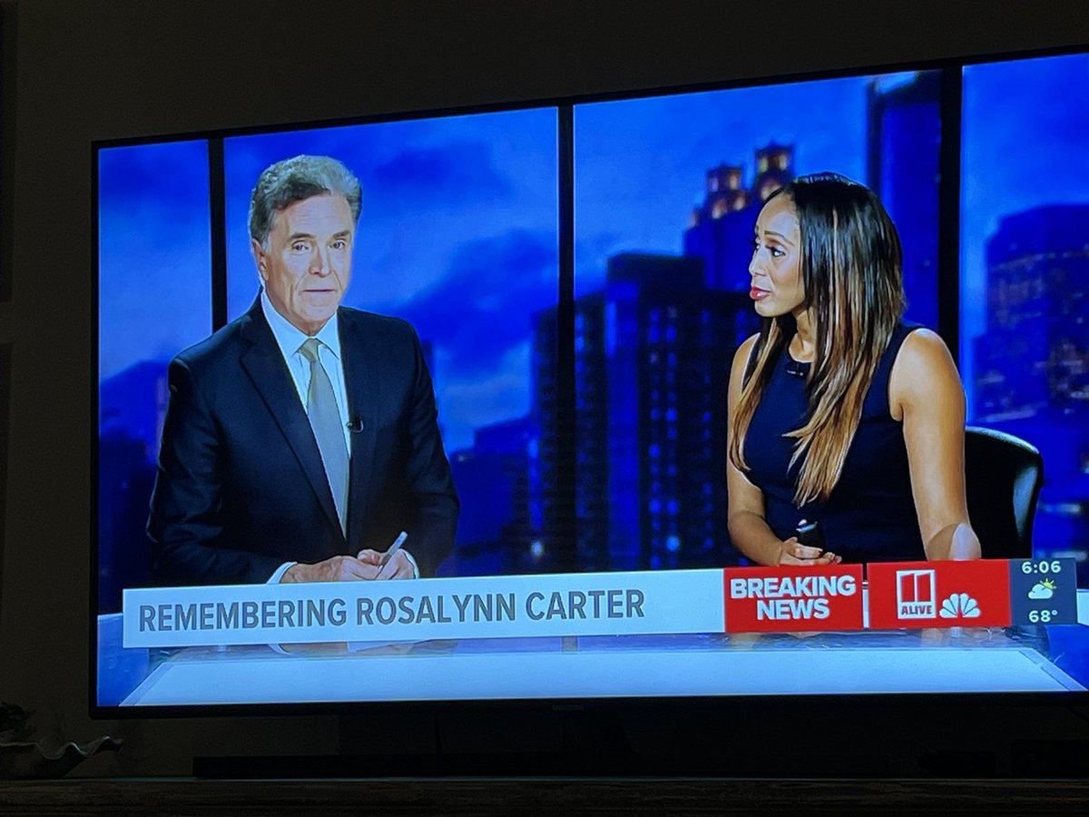 Glad to see @jeff_hullinger1 at the anchor desk tonight giving his perspective and expertise during our Rosalynn Carter coverage.