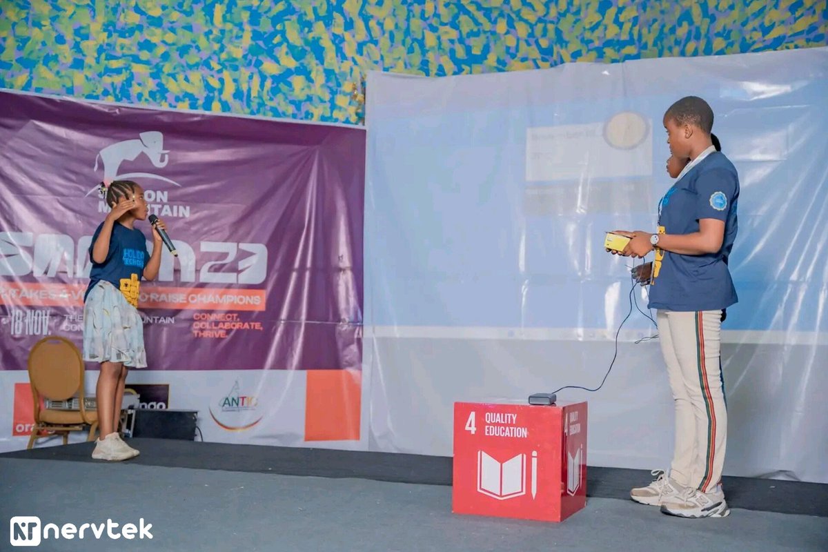 nervtek_cii's tweet photo. The stage is now their playground.
Level 3 students from the Nervtek Holiday Tech Camp presenting their Plant Monitoring and Welfare System before the silicon mountaineers ๐ช.
@Orange_Cameroun
@jongohub
@BuyamHQ
#ittakesavillagetoraisechampions
#bueatech #innovators #technology https://t.co/CeWWWEHOI8