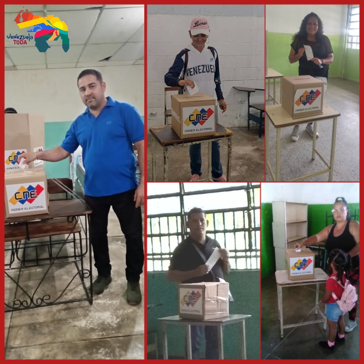 La militancia del Edo. Aragua acudió cívicamente con entusiasmo y alegría, al
#SimulacroElectoral del Referéndum Consultivo, en defensa de nuestra Guayana Esequiba, votando 5 veces SI.
#VenezuelaEjemploDeLucha 
<a href="/NicolasMaduro/">Nicolás Maduro</a> <a href="/venezuelatoda_/">Venezuela Toda</a>
🇻🇪🖐️