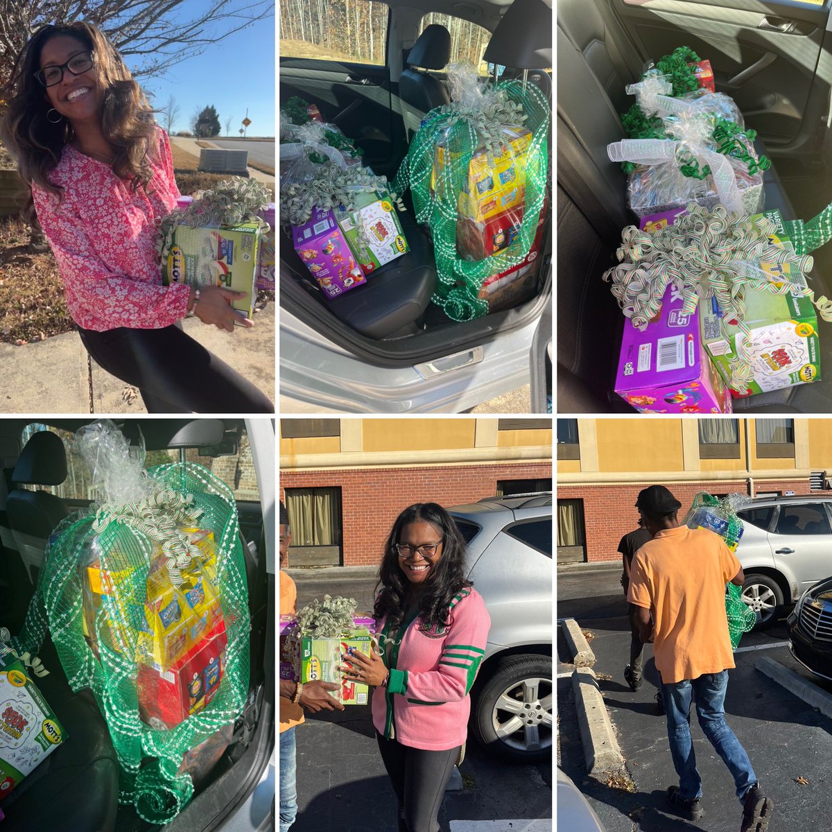 sojournerruth's tweet photo. Sharing love with those in need through small acts of kindness during the holidays with my sorority sisters. Let’s transform this holiday season into a time of generosity, compassion, and the joy derived from selfless acts of giving. 💕💚🎄
#COSFAKAs #Holidays #Giving https://t.co/QyBCf8um1b