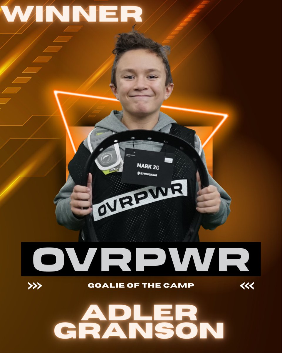 ovrpwr's tweet photo. Congrats to Adler, our youth goalie camp winner https://t.co/DQRZyrRZp2