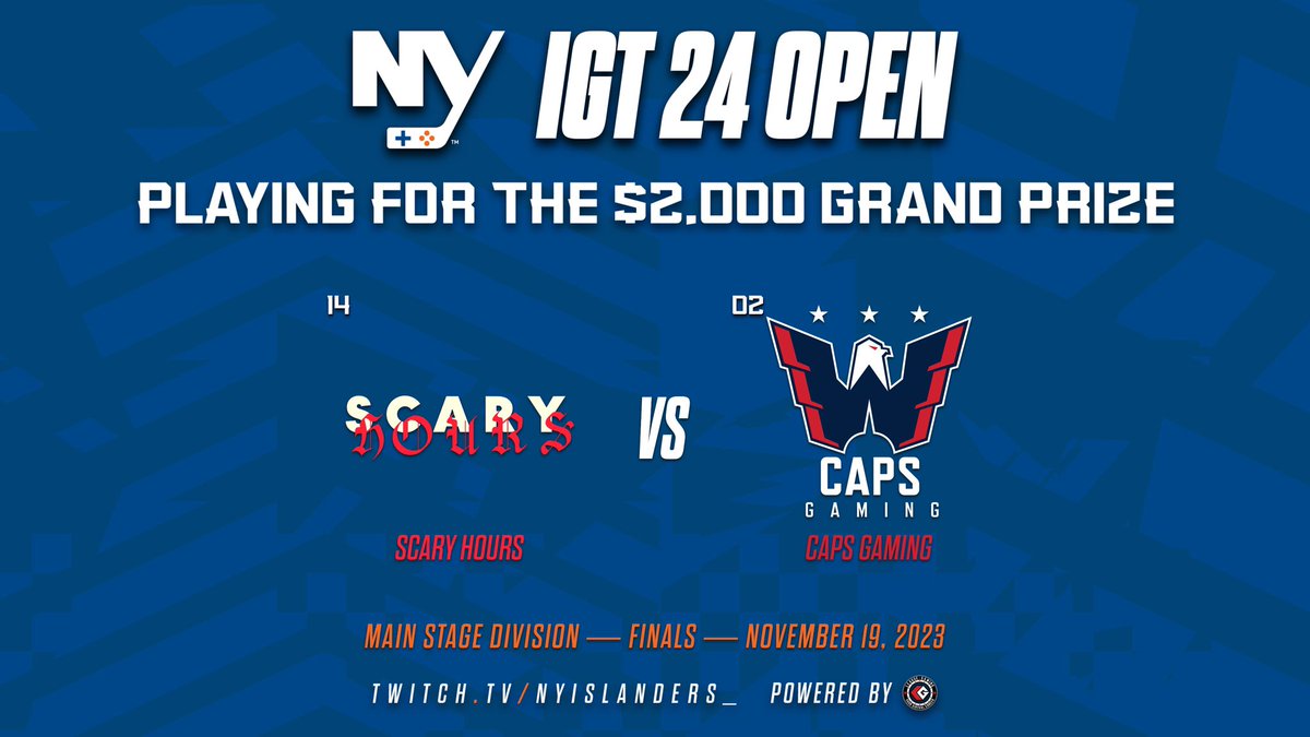 It all comes down to this 🏆

<a href="/ScaryHours6s/">Scary Hours</a> vs <a href="/capsgaming/">Caps Gaming</a> 

Live at 9pm on Twitch.tv/NYIslanders_