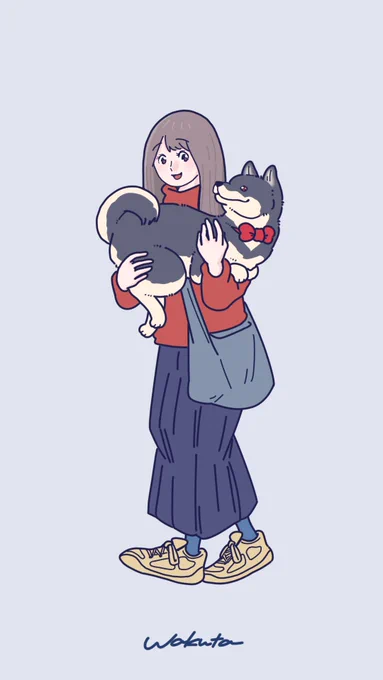 「最高の運ばれ心地です」 #柴犬執事