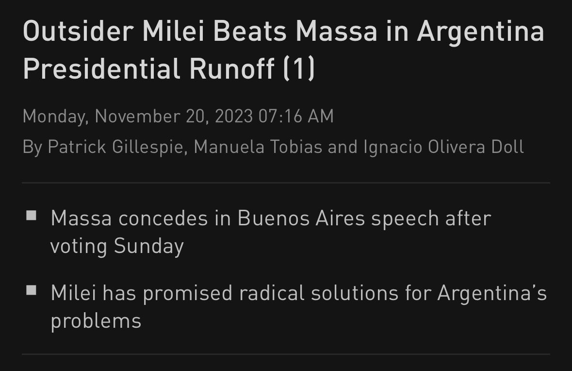 CryptoHayes's tweet image. It’s time to try something different. Change is coming, and with it volatility. Let’s see if he stays true to his word and abolishes the central bank.