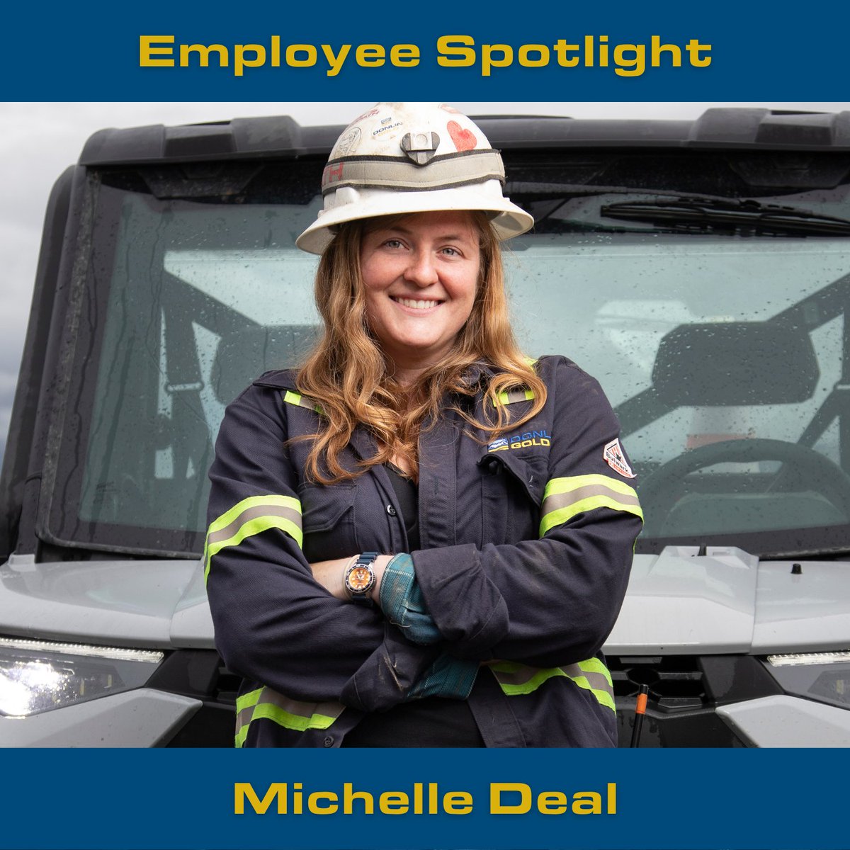 Exploration Project Manager Michelle Deal has dedicated the last three years of her career to #DonlinGold. Her decision to work in the mining industry was driven by the opportunities to work outside and travel to unexpected places. We’re so happy you’re a part of our team! ⛏️