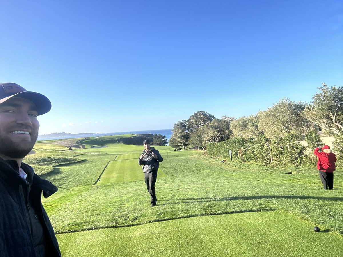 Final day of the TaylorMade Invitational. <a href="/PB_CGCS/">Pete Bachman</a> <a href="/swartz_paxson/">Paxson Swartz</a> <a href="/Cole_P_Turf/">Cole Petrick</a>  &amp; X-Less Sherbert have the Mecca glowing. No matter how many times you see it, Pebble Beach takes your breath away.