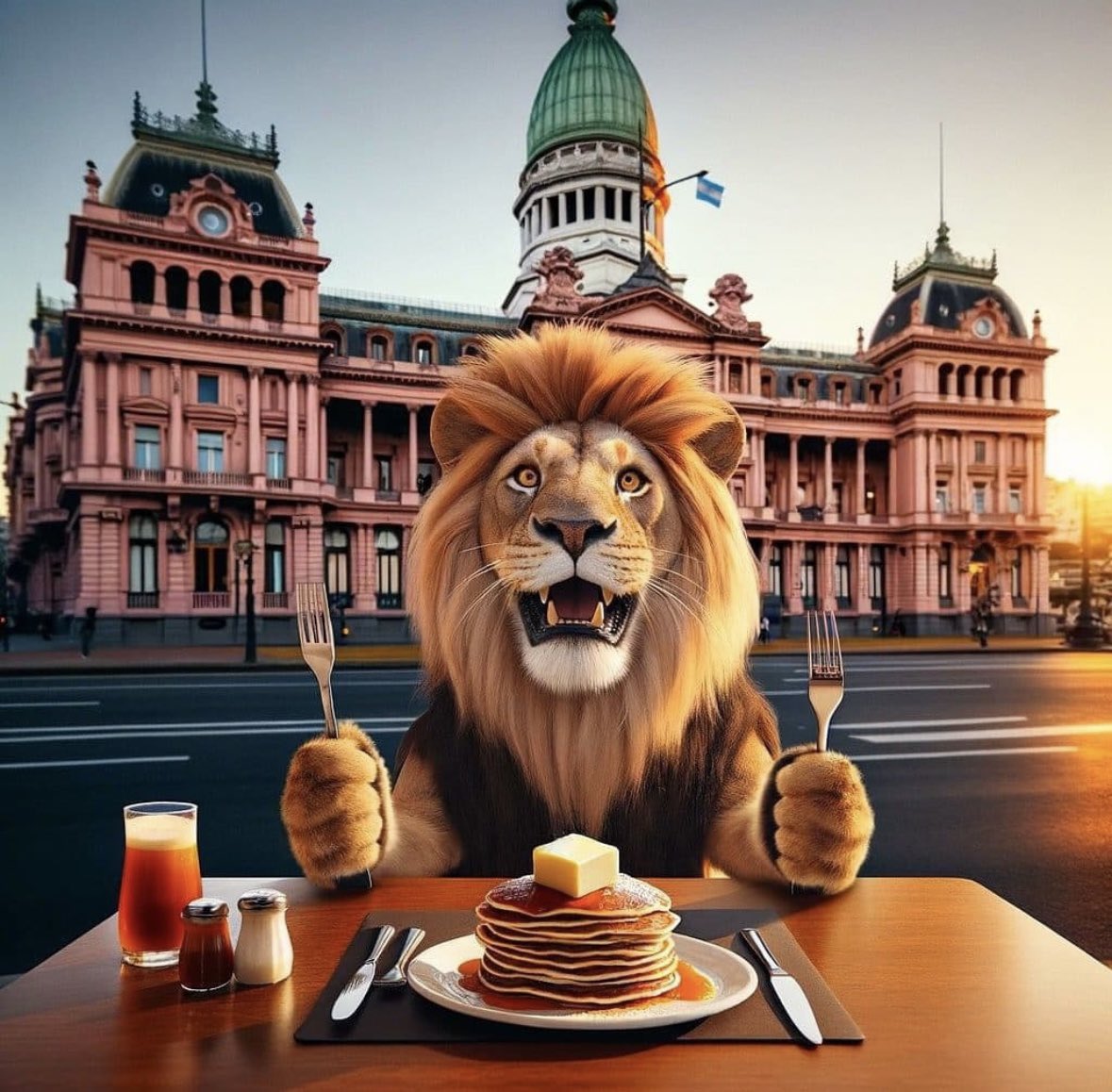 vikinga_parana's tweet photo. EL LEON HOY SE COMIÓ AL PANQUEQUE MÁS GRANDE DEL PAÍS  
#Historico
#MileiPresidente https://t.co/Sq8Lj7ycUF