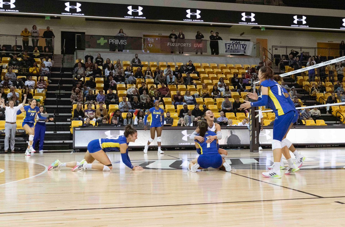 CAASports's tweet photo. What'd you do over the weekend? 

🤩💍 @Delaware_VB 

#CAAChamps https://t.co/4VMVcNRR4F