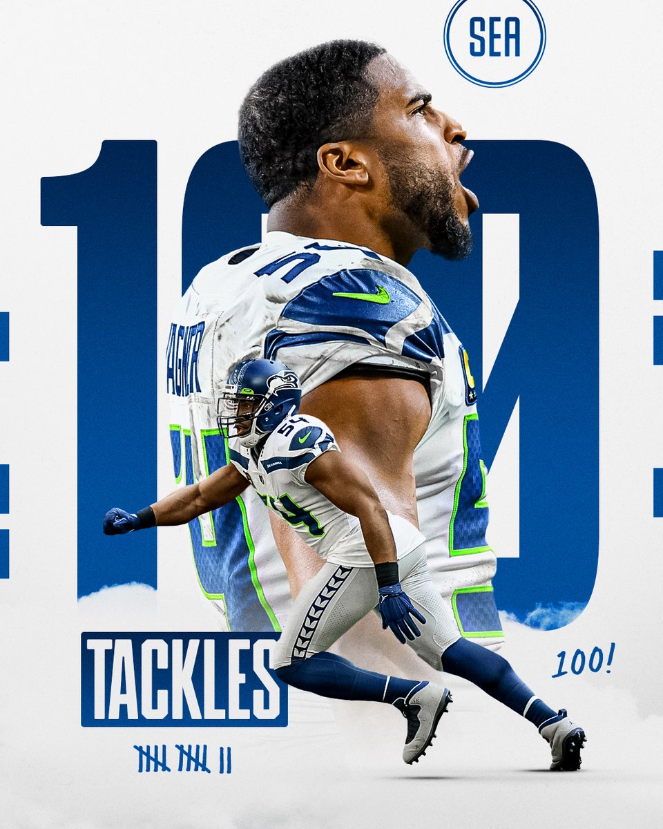 💯 tackles for the 12th straight season.