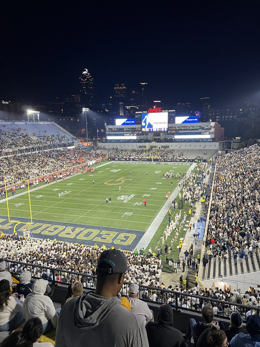 I had the best time, last night, at the Georgia Tech game!!! Some of my teammates and I worked concessions and had a blast! I’m so excited to do it again next weekend!!!