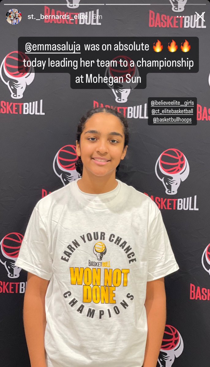 MurielleDS's tweet photo. EMMA SALUJA Class of 2030 from @ibelieve_elite closed out Fall League at the Hall of Fame Jr. HoopHall w/ the Championship title and aiding the way w/ 15 points 🏀🔥 https://t.co/wFxSa3cDM4