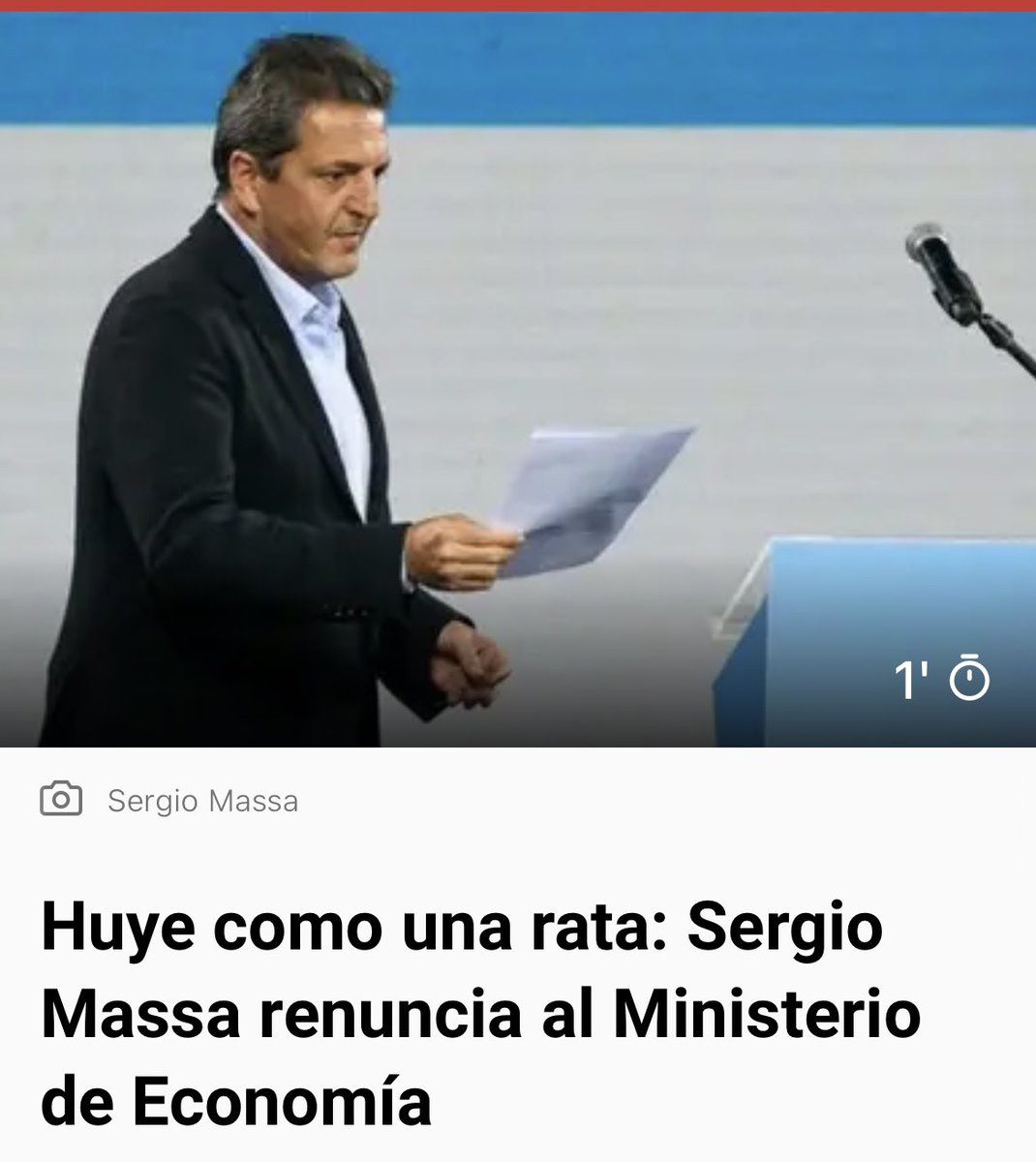 soyargentina88's tweet photo. Ahora huir como rata 🐀 por tirante se llama : me pedí una licencia. SERGIO MASSA DESEO QUE TE PUDRAS EN EL PEOR DE LOS INFIERNOS. LO QUE HICISTE CON EL PUEBLO ARGENTINO MERECE EL PEOR DE LOS CASTIGOS. #MassaRenunció #AlbertoInutil #MileiPresidente2023 https://t.co/uBkaV0NVYN