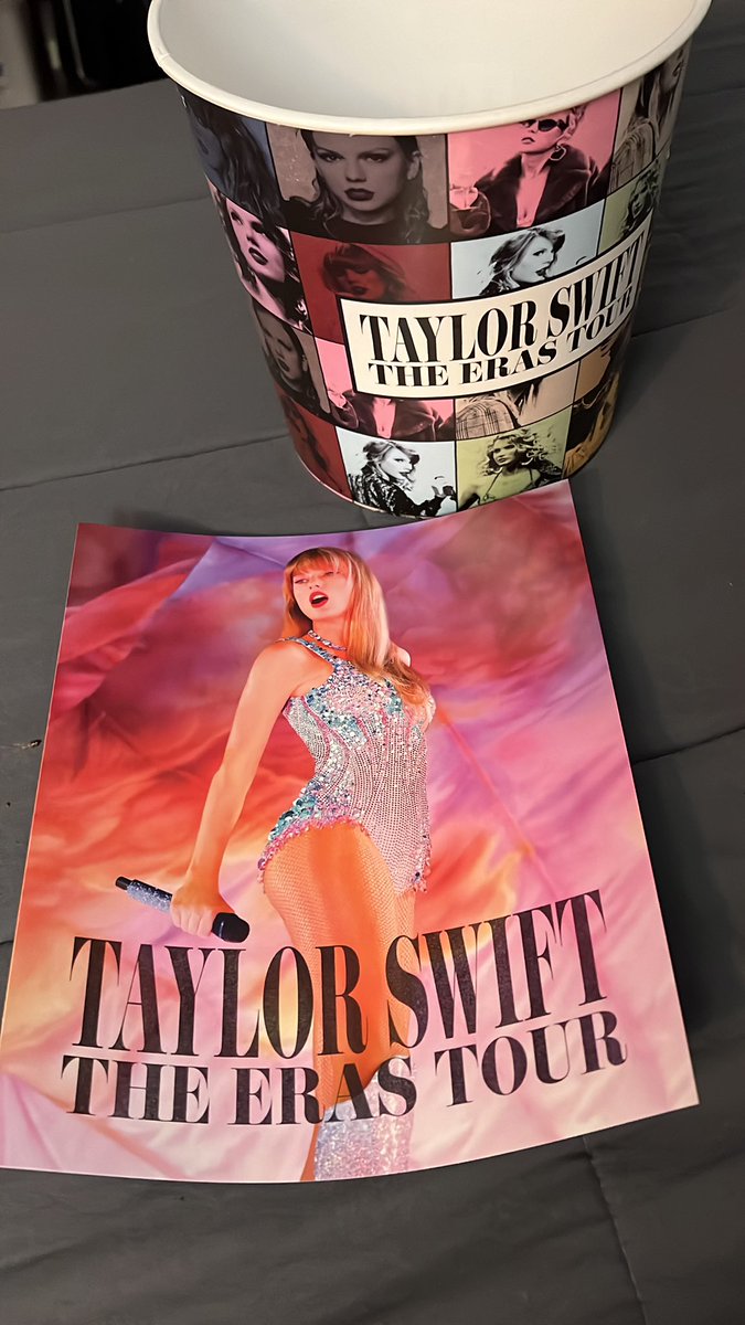 acuteariess's tweet photo. Give away time . Hey  guys I saw many if you didn’t get the chance to get a popcorn bucket or a poster and i have extras of those so I wanted to give them away to one of yall 🫶🏻. All you gotta do is follow repost and comment your favorite Taylor song I’ll pick a winner on Tuesday https://t.co/Ow369PKJqH