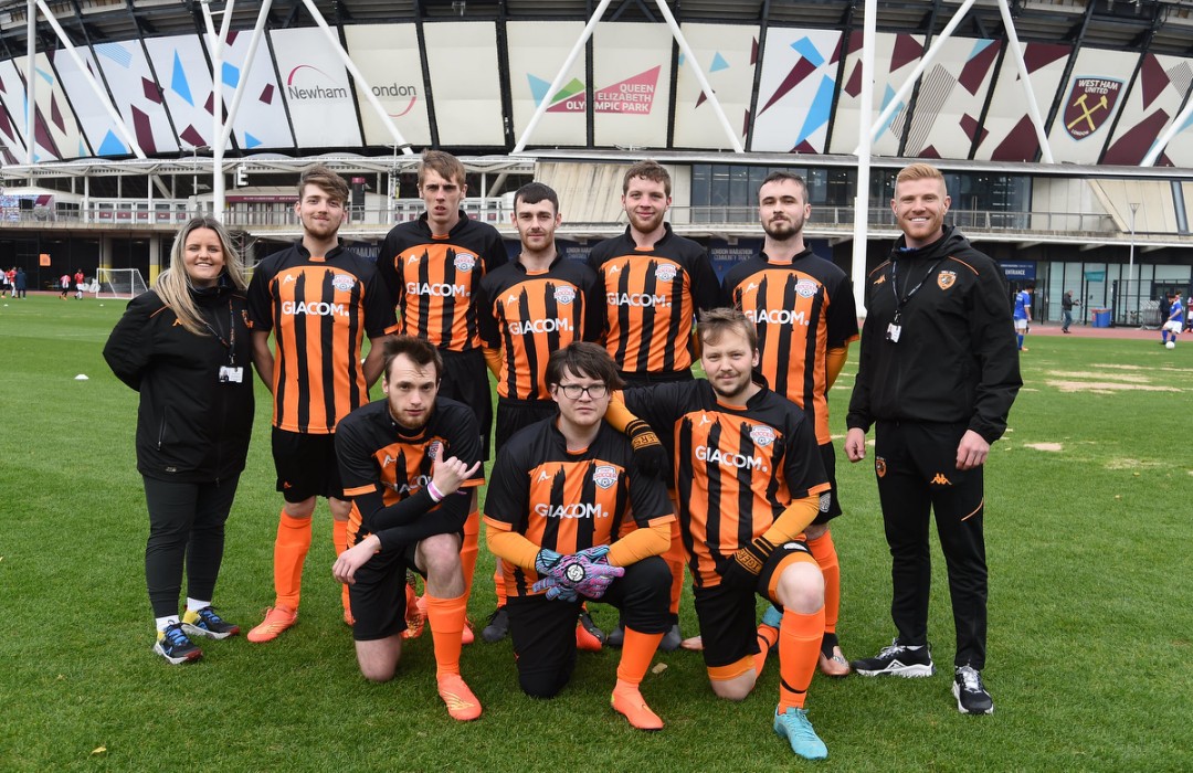 streetsoccerfdn's tweet photo. Our @tigerstrust Street Soccer Academy team playing in the Football For Good Trophy at the @LondonStadium. #FFG23 https://t.co/3gFS1t8YBp