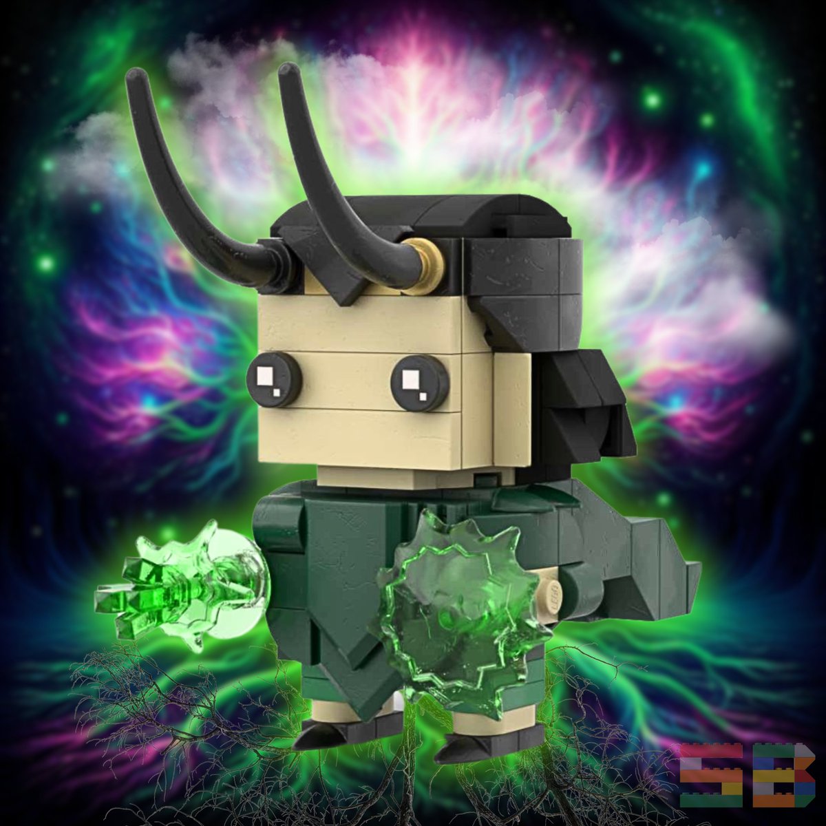 LEGO Brickheadz of God Loki! #godloki #lokiseason2 #lego rebrickable.com/mocs/MOC-16467…