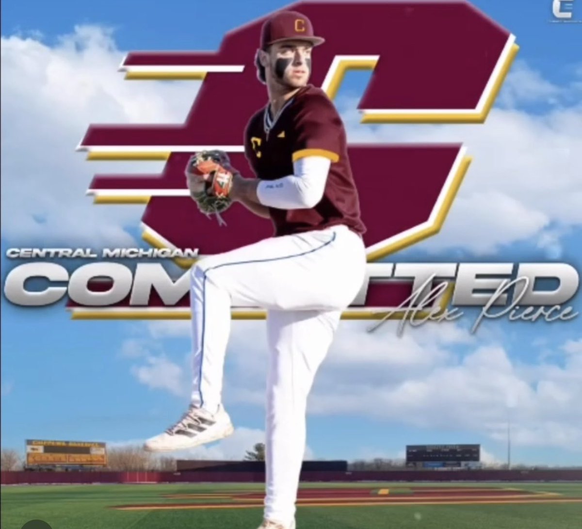 HUGE Congratulations to Alex Pierce on his commitment to CMU! We’re extremely happy for Alex and his Mom Lori &amp; Dad Jim! We’ll deserved Alex enjoy ur moment! ⁦<a href="/Alex_Pierce14/">Alex Pierce</a> #RollDogs #NoGive #More2Come #OurBrand