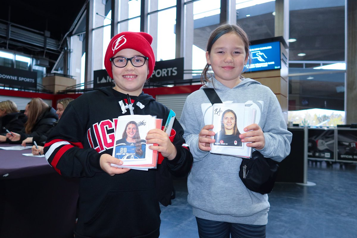 PWHL Ottawa will be in good hands in a few years 🤝

We are so overwhelmed with support &amp; love from all the fans who came out for some autographs today!!