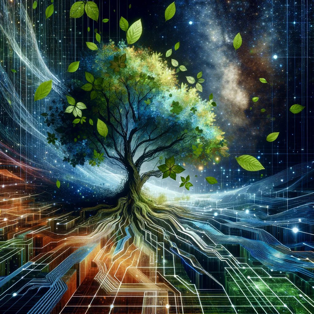 skolworks's tweet photo. ~Digital Roots~
#aiartwork #aiartists #aiart #aiartcommunity #sciencefiction #imagine https://t.co/Ho8nHm6Ovk