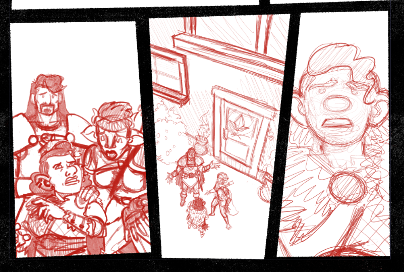 Foulsham_Art's tweet photo. took some time off of #ElfWithNoName issue 2 last night to doodle in some panels of the #OsrynnTales issue 1! https://t.co/3ppBpU7ax1