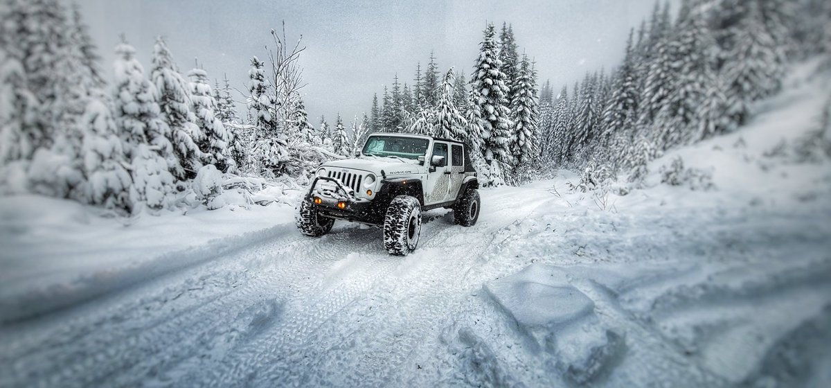 Snow is awesome! #nature #snow #outdoors #jeep