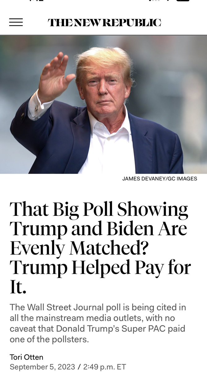 BULLSHIT POLLS. Never trust anything promoted by MAGAT @kwelkernbc