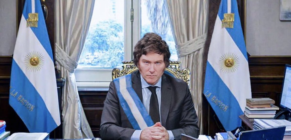 NEW: Argentina's new president Javier Milei is against abortion, pro-gun, vowed to cut ties with China, insulted Pope Francis and says humans are not behind climate change READ: rb.gy/2ulztl