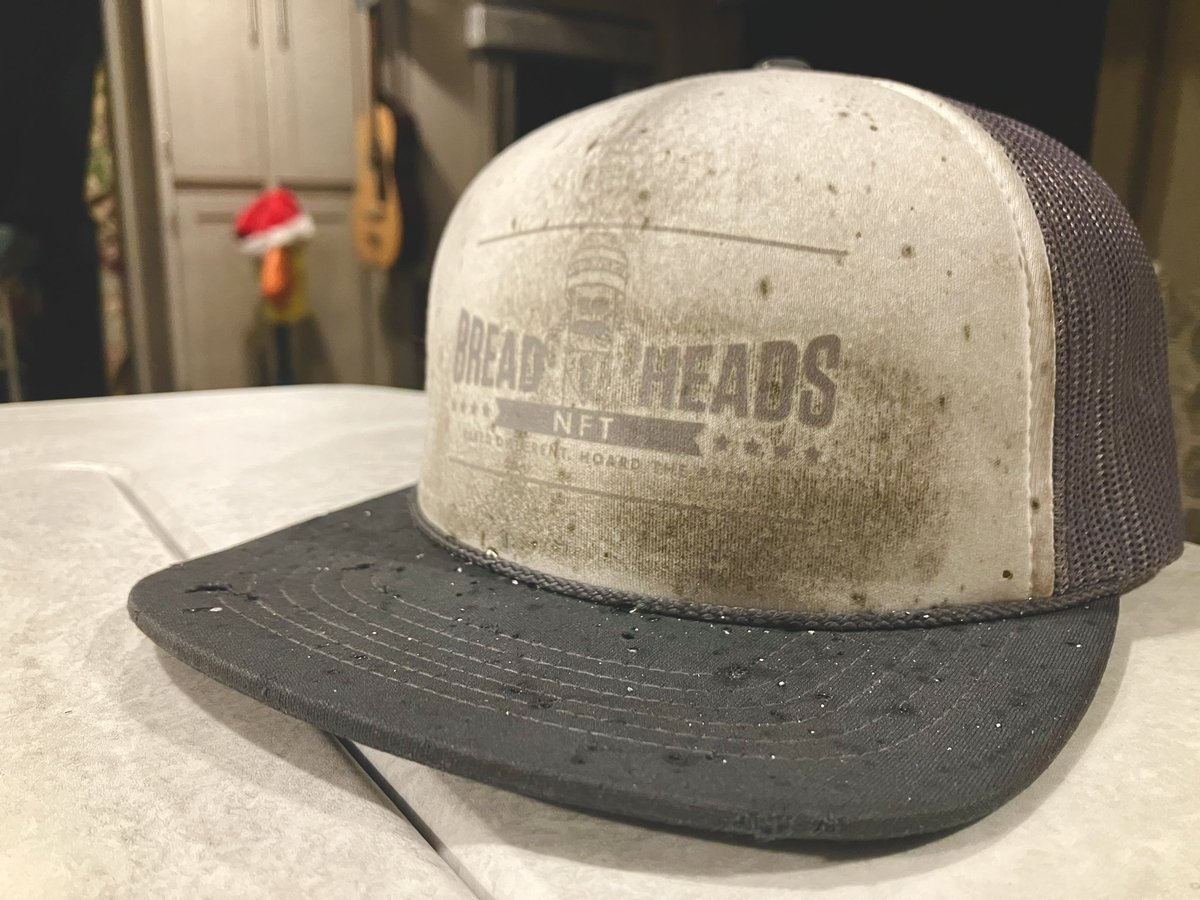 MayneDucky's tweet photo. I keep a bread head on my head whenever I get bread.
Whether baked in the studio, or fried in the shop @breadheads_nft is what I gotโฆ on the brain.
#bakeddifferent #HTB #hoardthebread https://t.co/1bYe1MSyxL