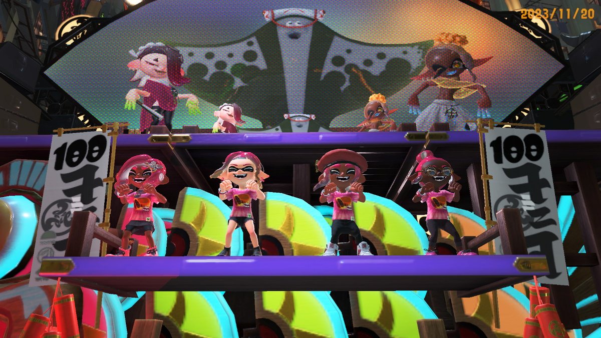 Kitza777's tweet photo. 初めての100倍マッチ、ヨシ！ #スプラトゥーン3 #Splatoon3 #NintendoSwitch https://t.co/4cOchdB0Kv