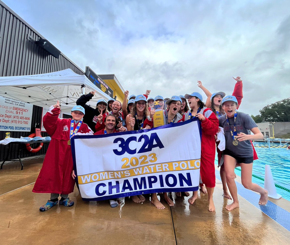 USAWP's tweet photo. Big congratulations to the 2023 @3C2Asports (California Community College) water polo champions!

Women - @SBCCVaqs 
Men -  @gwcathletics https://t.co/hM4jEjwk1U