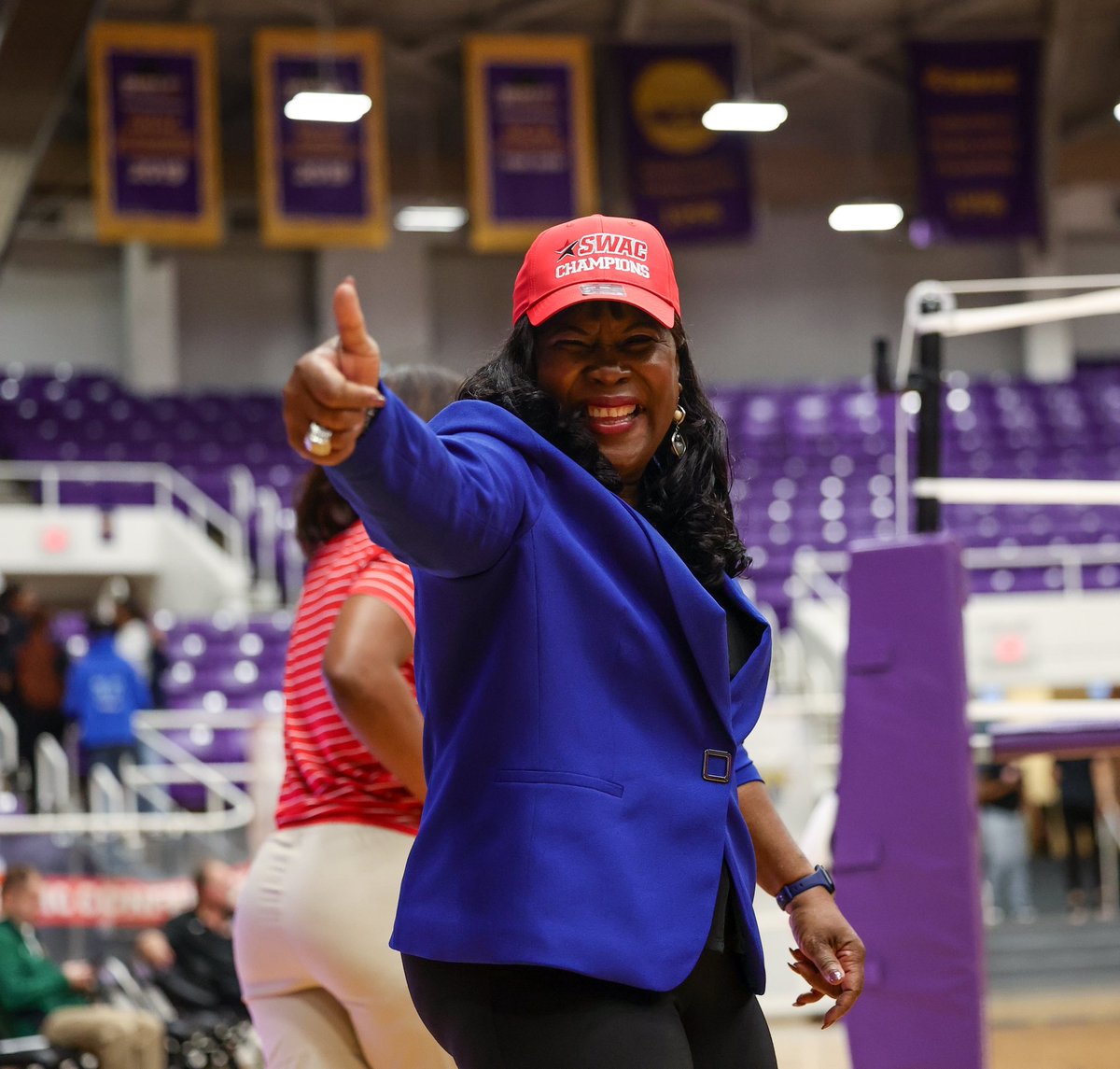 theswac's tweet photo. THE CHAMPS. 🏆🏐

Congratulations to the Jackson State Tigers (@GoJSUTigers) for claiming the 2023 SWAC Volleyball Tournament Title!

📸: @bposports 

#SWACVB | #BuildingChampionsForLife https://t.co/0jH7wf41pj