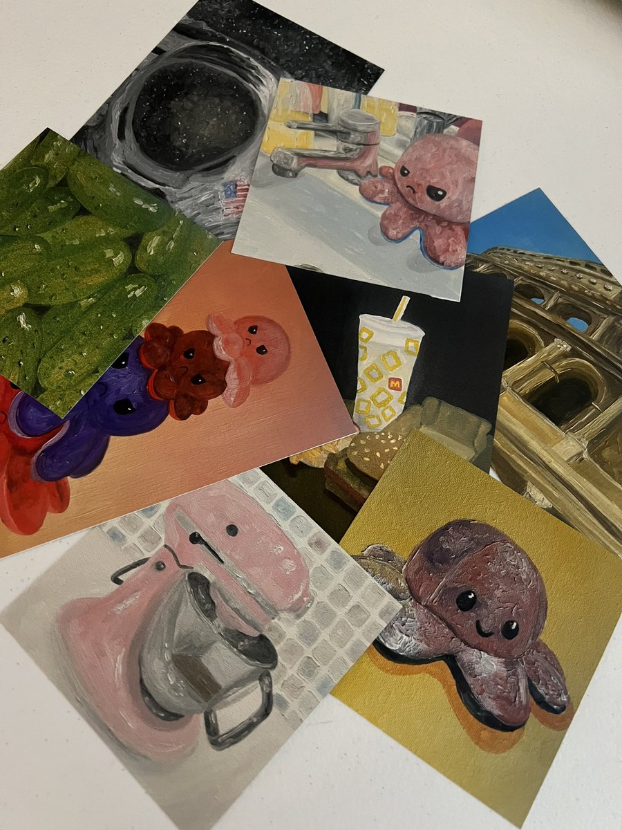 ArtByMariah's tweet photo. Hi guys ✨ I just got a new printer and I made some test prints to test the printer itself and my new paper! For just $10, I will send you a mystery bundle of 4-5 prints! They are 4”x4” and 4”x6”! Let me know if you’d like one 😊 I have a limited quantity bc I’m waiting on ink! https://t.co/3G1gI4VYs4