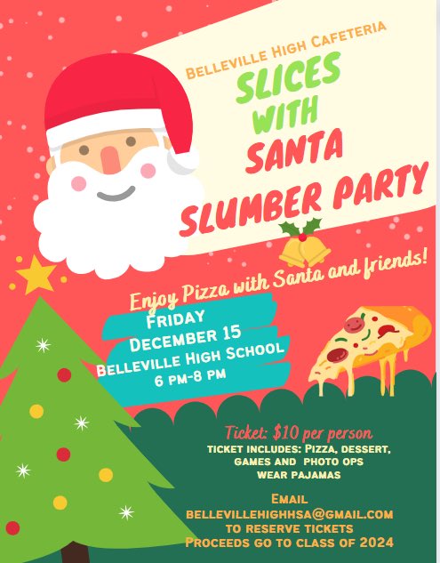 Great night for the kiddies!!! Games, art, and treats!!! Wear your favorite Pjs!!! Get your tickets now!!!!  Support class of 2024!!!!!
<a href="/belleville_bucs/">BELLEVILLEATHLETICS</a> <a href="/belleville_ps/">BellevillePS</a>