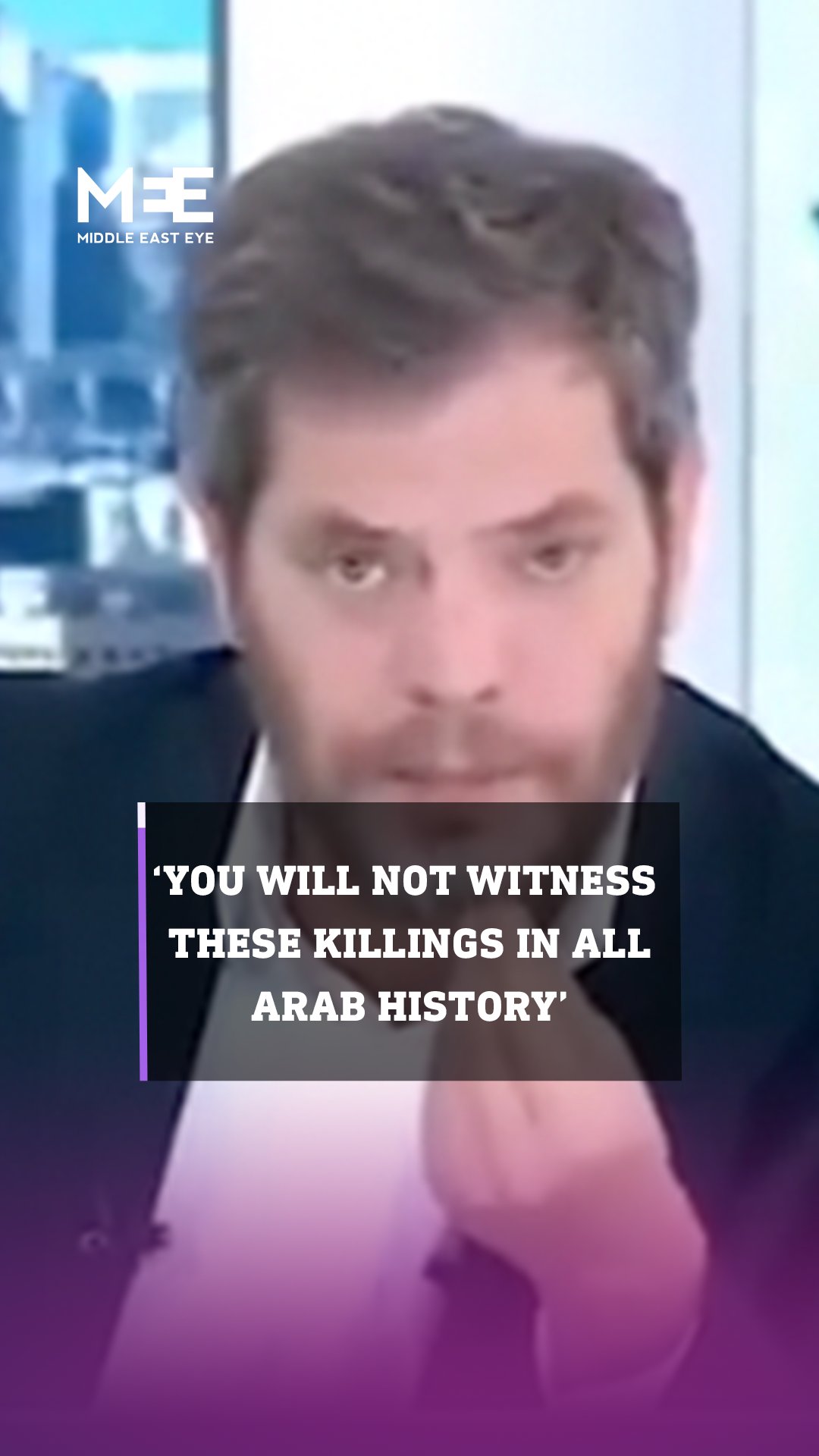 Middle East Eye on X: Shay Golden, on Israel's Channel 14, threatens  Palestinians, stating that they can't imagine how many will be killed and  slaughtered. He adds that these killings will not