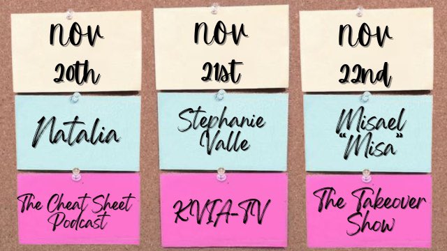 Iris Lopez (@irislopezonair) on Twitter photo 📻 Next week is Thanksgiving week and I’m bringing in a few special guest co-hosts to join me on the morning show! 🥰
🎙️ Tune in starting tomorrow for a #Friendsgiving edition of the morning show on your radios! 📻 <a href="/ksiielpaso/">93.1 KISS FM El Paso</a> 📻 Next week is Thanksgiving week and I’m bringing in a few special guest co-hosts to join me on the morning show! 🥰
🎙️ Tune in starting tomorrow for a #Friendsgiving edition of the morning show on your radios! 📻 <a href="/ksiielpaso/">93.1 KISS FM El Paso</a>