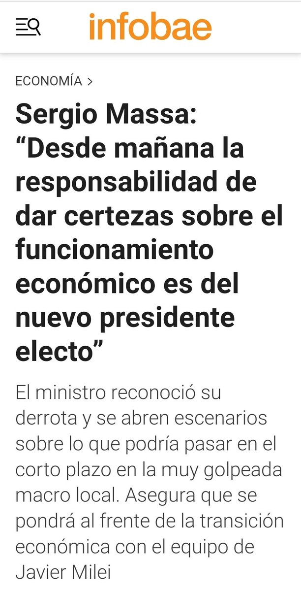 Último acto de irresponsabilididad del peor ministro de la historia 👇🏼
"La culpa no es mía, es de Milei".
