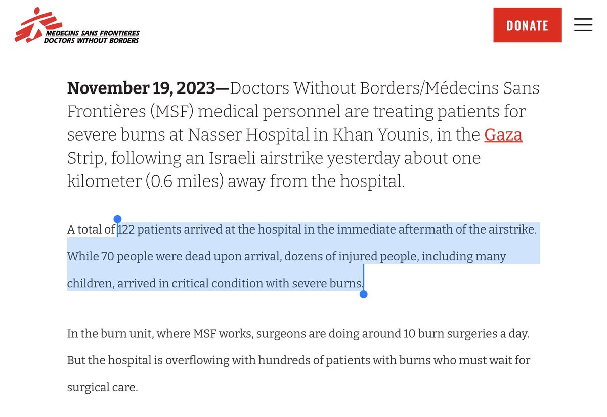 christapeterso's tweet image. Doctor Without Borders is reporting 70 dead and dozens with severe burns from a single strike. This is really bad—huge death toll, and unless there was a secondary fire they’re not mentioning, it doesn’t sound like a conventional explosive
doctorswithoutborders.org/latest/gaza-st…