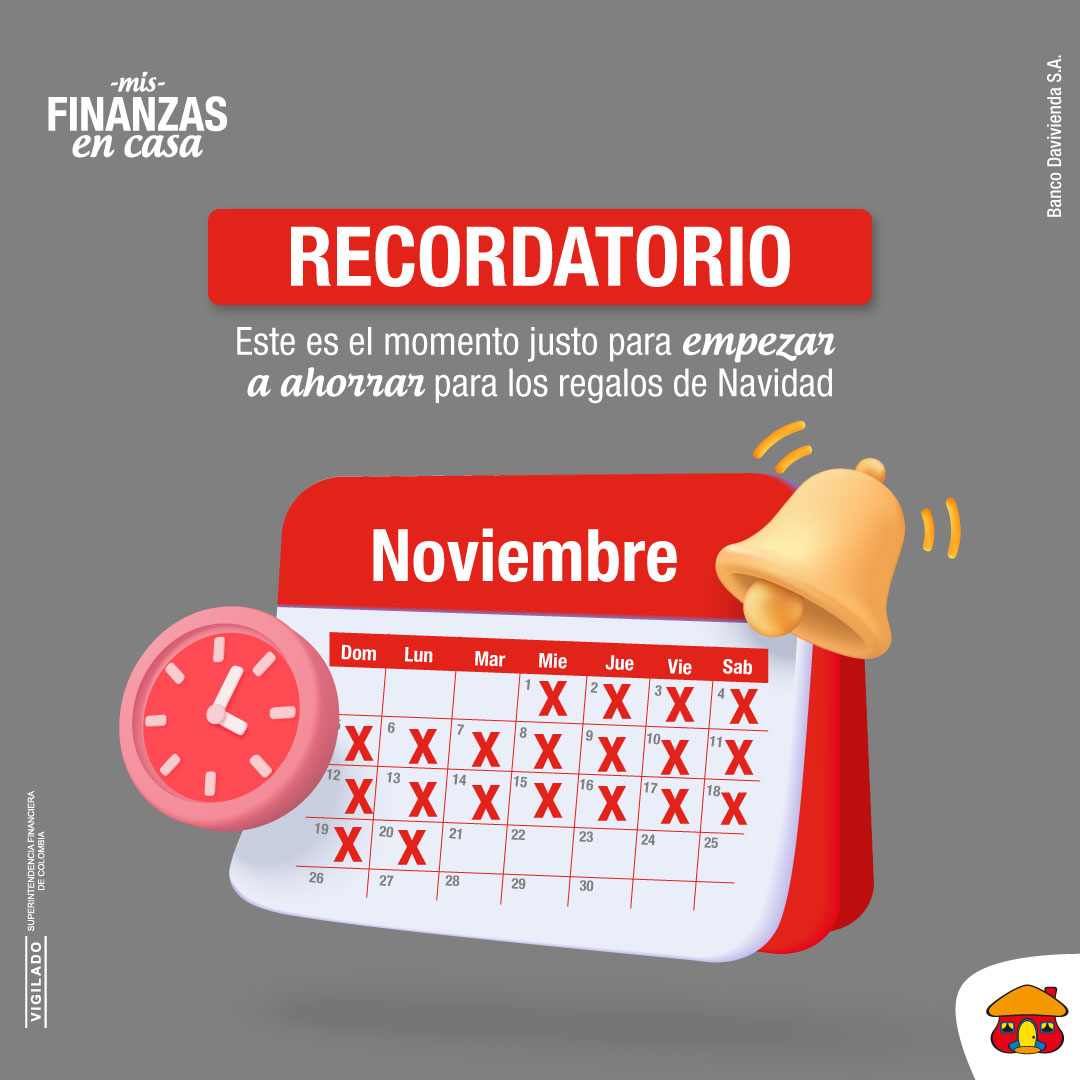 ¡Estamos a poco más de un mes de la noche de Navidad!
Un momento en el que queremos sorprender a nuestros seres queridos con detalles especiales.🎁✨
Antes de hacer sus compras, planee financieramente y Haga Cuentas: bit.ly/3uoIdKQ

#MisFinanzasEnCasa #FinanzasPersonales