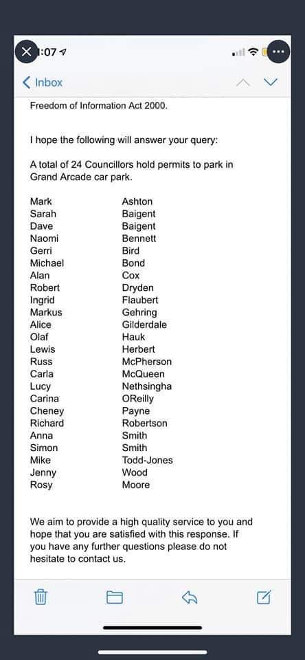 SandieBlickem's tweet photo. You'd think someone who wants everyone out of their cars would not want a special parking space for council meetings! https://t.co/zSRDKpdZru
