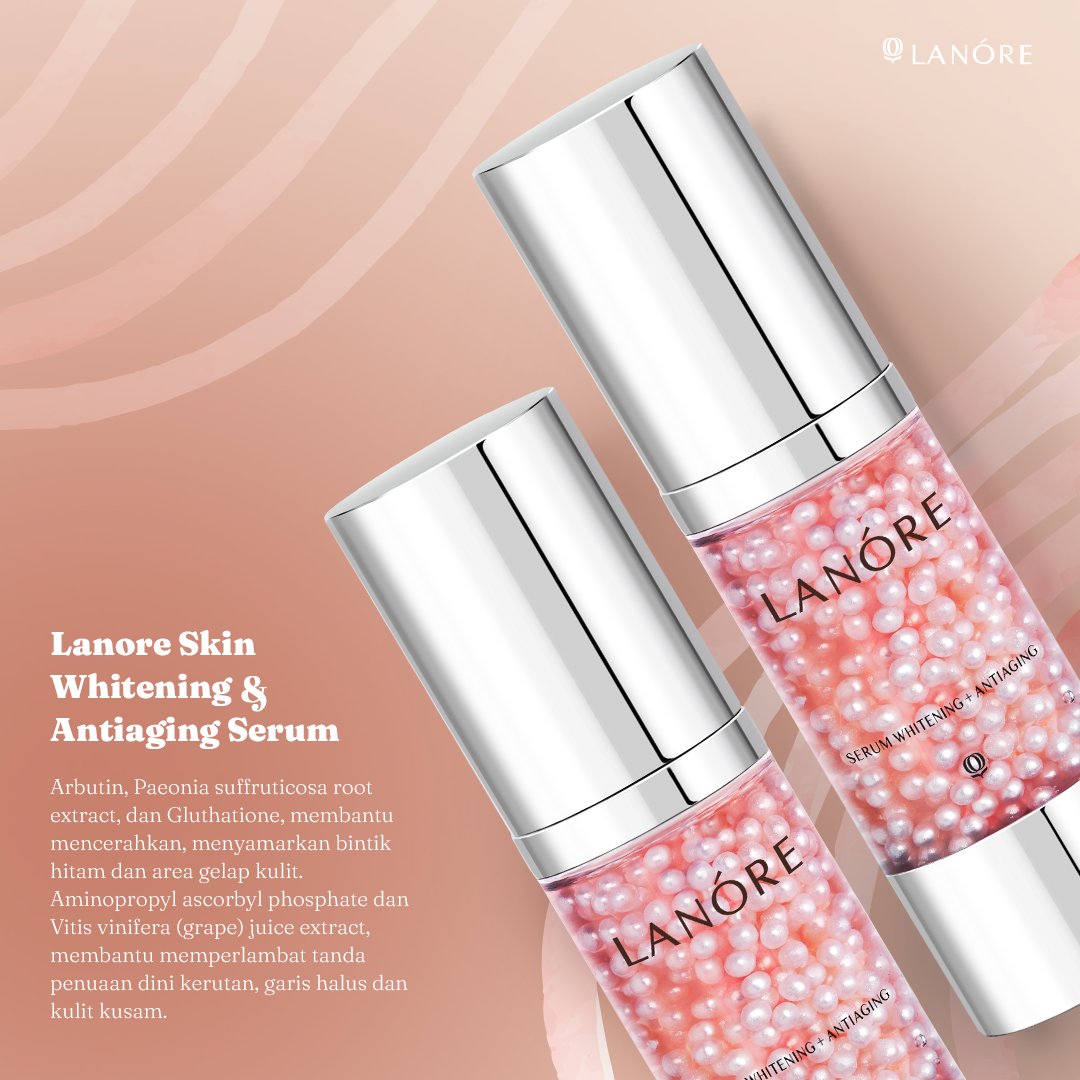 lanore_id's tweet photo. #PersonalSkincareSpecialist for your skin problems!   Ini dia Lanore Serum Whitening &amp; Antiaging dengan dua manfaat untuk mencerahkan kulit dan membantu mengurangi tanda penuaan dini. https://t.co/LskNaSS1wv