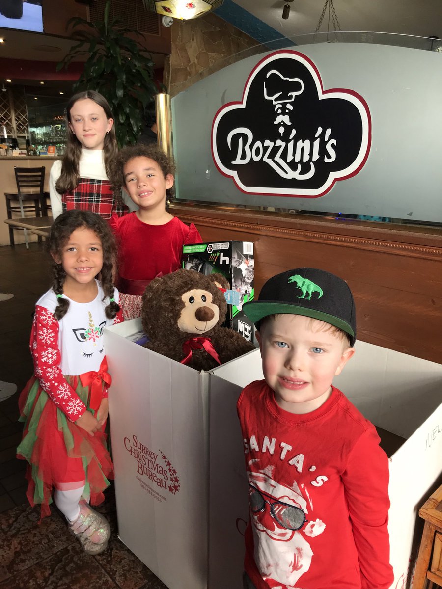 Bonnie_Burnside's tweet photo. Scenes from today’s spaghetti lunch. The cousins made almost $1300 and close to 2 boxes of toys for ⁦@SurreyChristmas⁩ Brock the newest cousin helped by being cute. Youngest cousin to help so far only 14 days old seen with helper elf, Kaydence. https://t.co/ihBiC2C2uW