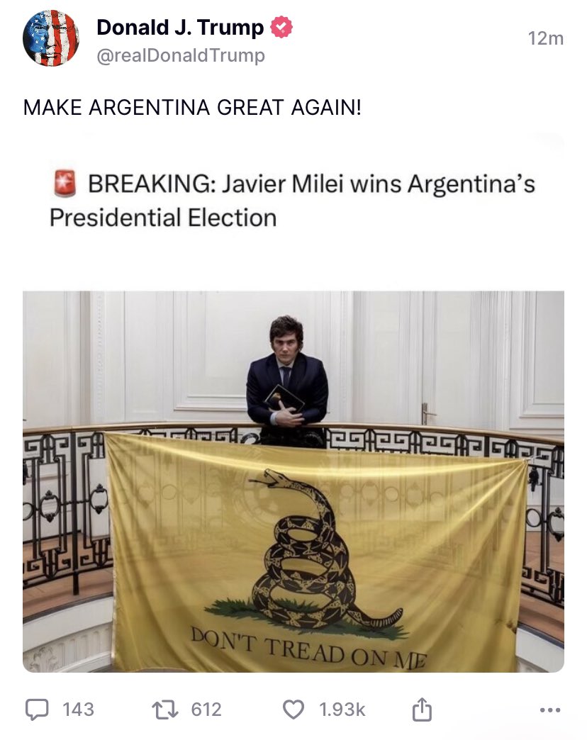 Clandestine tweet media