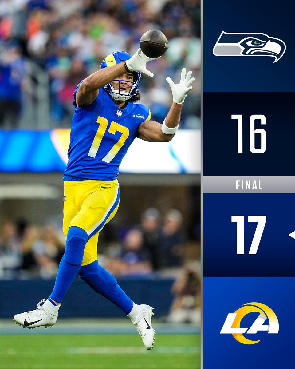 FINAL: The @RamsNFL score the final 10 points to get the win! #SEAvsLAR