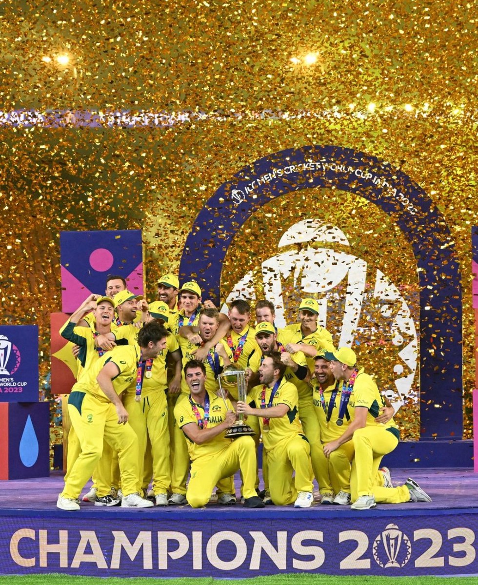 KarreManojkumar's tweet photo. Who needs icc ODI ranks 😏 We want the ICC World Cup😌 So Australia has won the World Cup 6 times🔥🇦🇺 that’s it ,congratulations to @patcummins30 @CricketAus  #icccricketworldcup2023 #INDvAUSFinal https://t.co/RSKO4T6pWJ