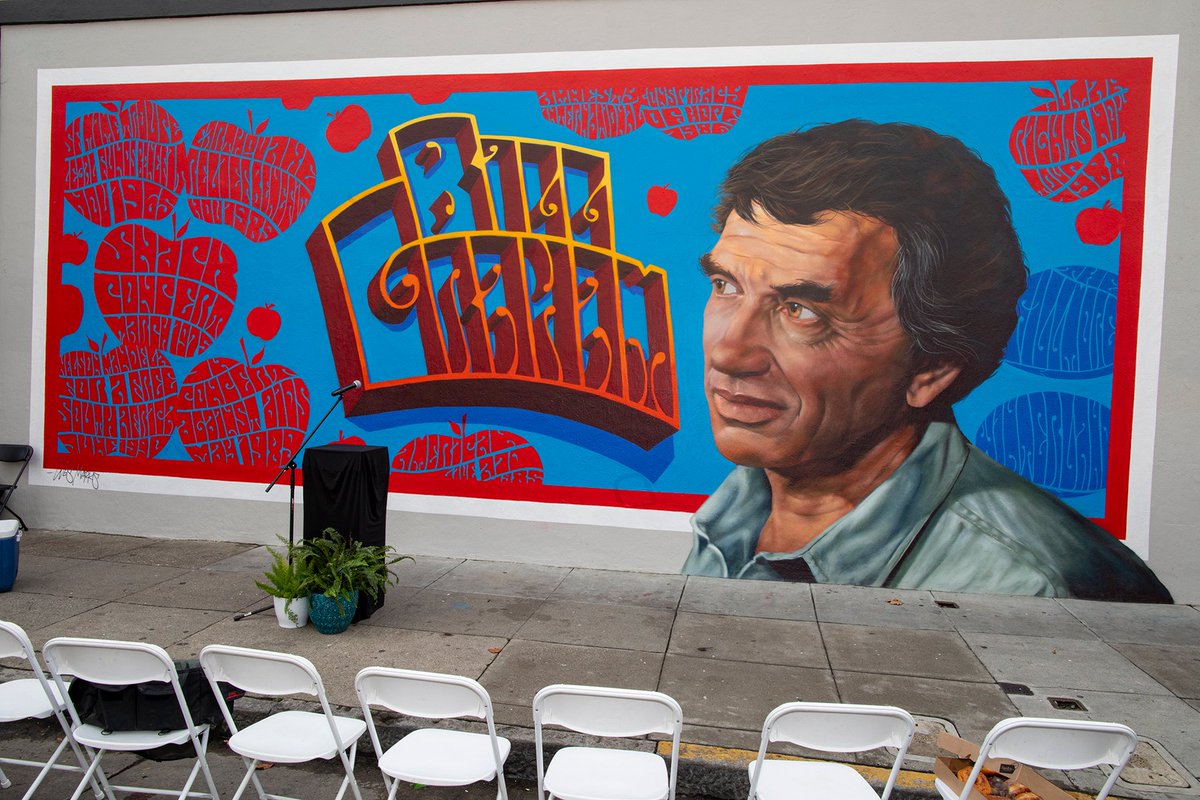 The Bill Graham Mural is now available for viewing  on  the Goodwill Building at Post and Fillmore in SF, a block from The Fillmore and a couple of blocks from the original site of Winterland.  Check out our Bill Graham Mural page:
billgrahamfoundation.org/mural/
#billgrahammural