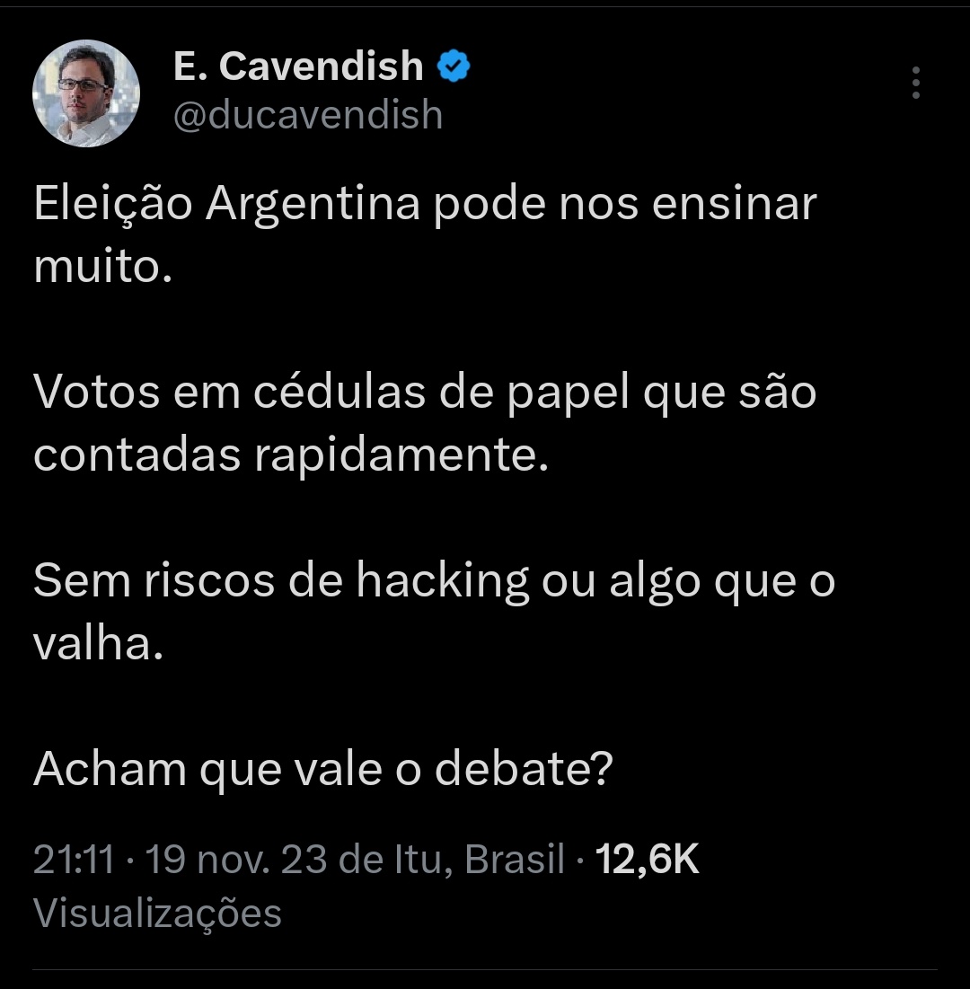 Felippe_Hermes's tweet photo. 1) Xiii meu candidato ficou em segundo. Teve fraude hein?

2) Talvez meu candidato não ganhe. Terá fraude.

3) Meu candidato ganhou. Devemos aprender com o sistema eleitoral argentino! https://t.co/yTDNxF5tQH